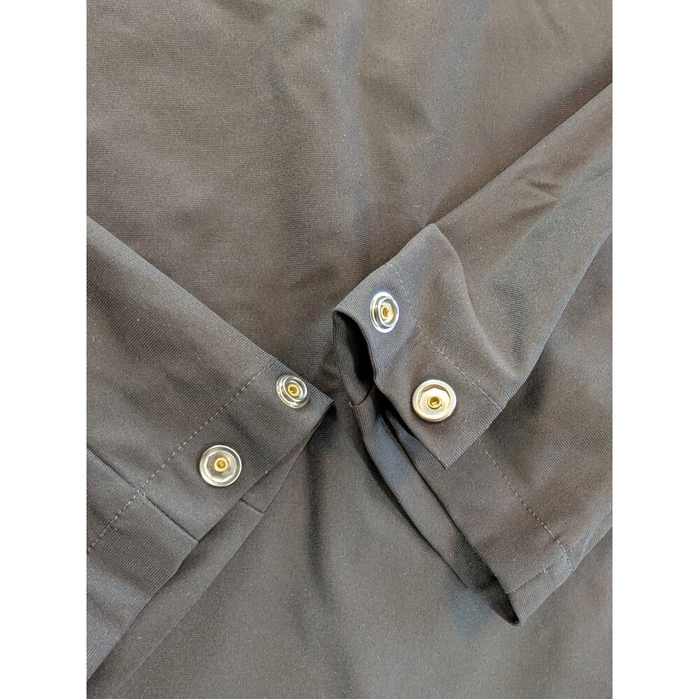Nike Men's L Black Full Zip Jacket Stand Collar Logo Regular Dri-Fit Golf Casual - Picture 7 of 12